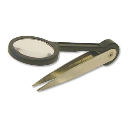 Hy-Ko Prod 30PC TweezersMagn Lens KB341-BKT